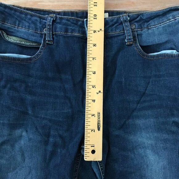 Hudson Jeans Women Size 20 Blue Denim Mid Rise Stretch Dark Wash Knit Shaping - Picture 8 of 10